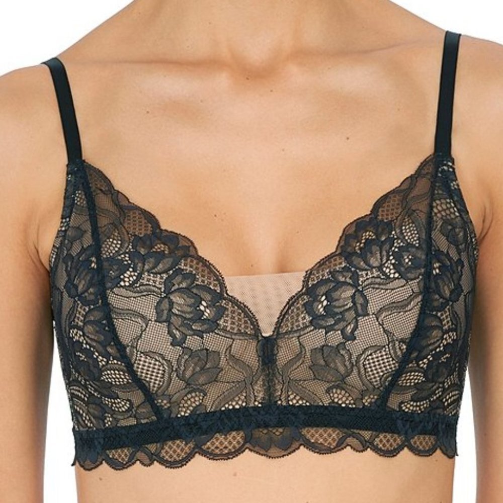 NWT - Natori - Muse - Full Fit Wire-Free Lace Bralette (Size: 32C) - Picture 1 of 5